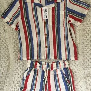 Old Navy Multicolor Striped Shirt
